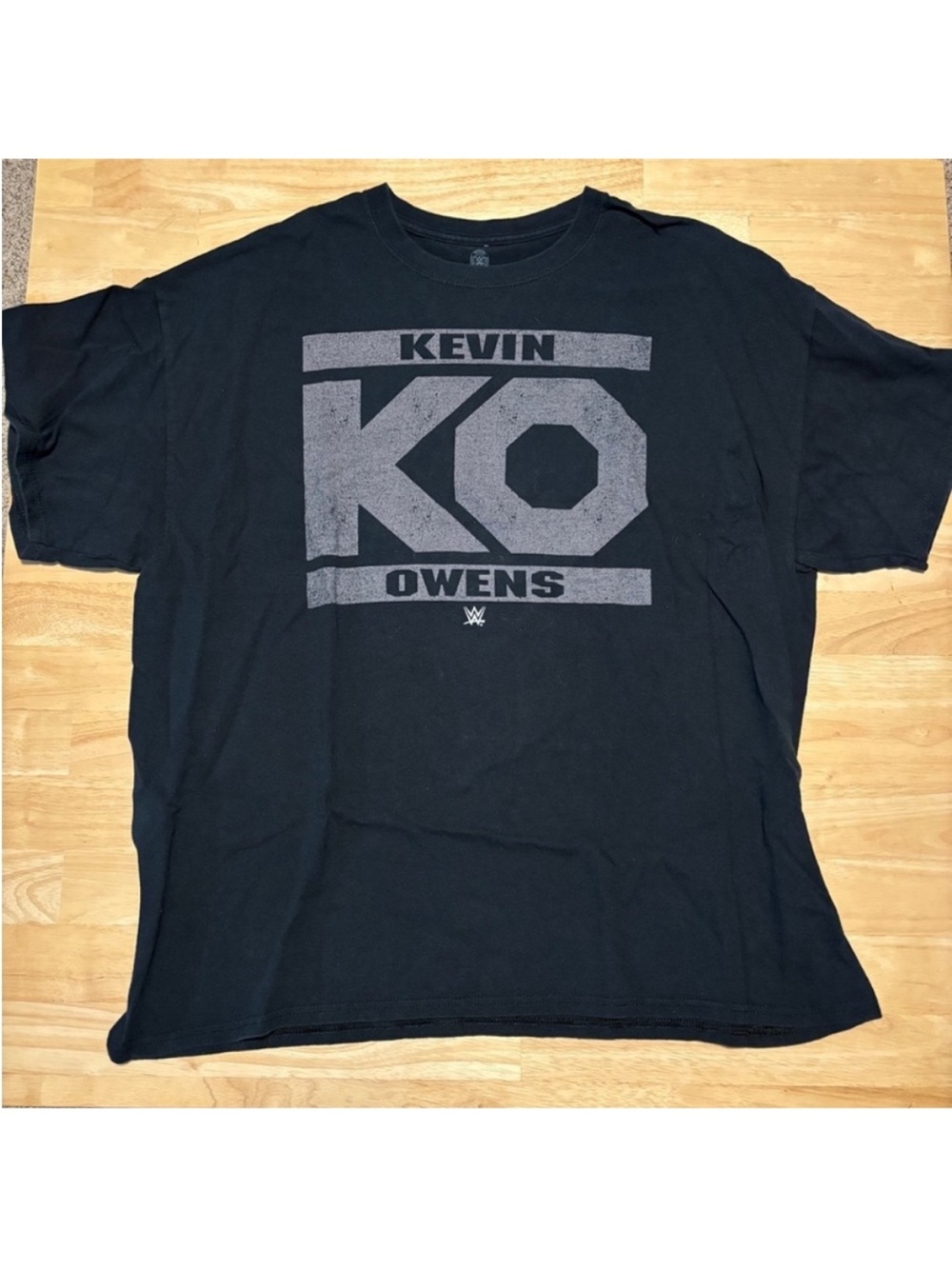 WWE Kevin Owens Black and Gray Logo Tee